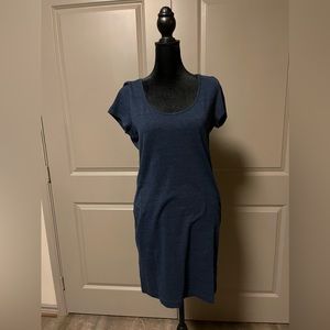 H&M navy Bodycon dress size medium